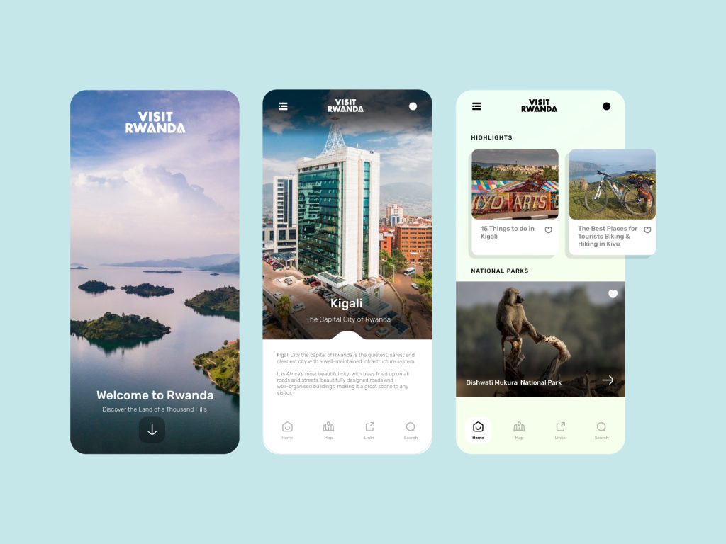Ground-Breaking Design of the Visit Rwanda Mobile App